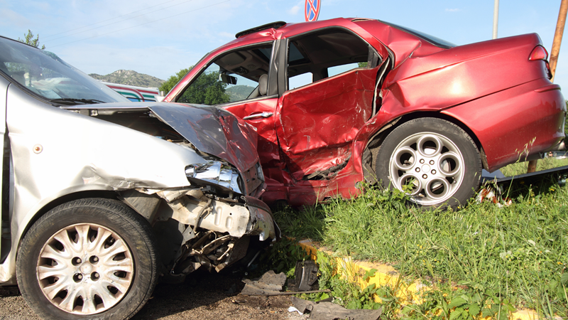 Driver Hurt in Two-Car Wreck on Rte 22