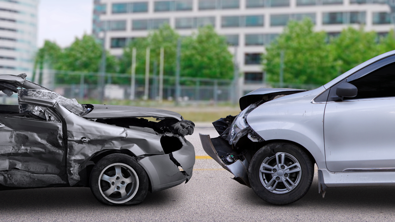 Passenger Hits Head in Two-Car Crash on Park Dr