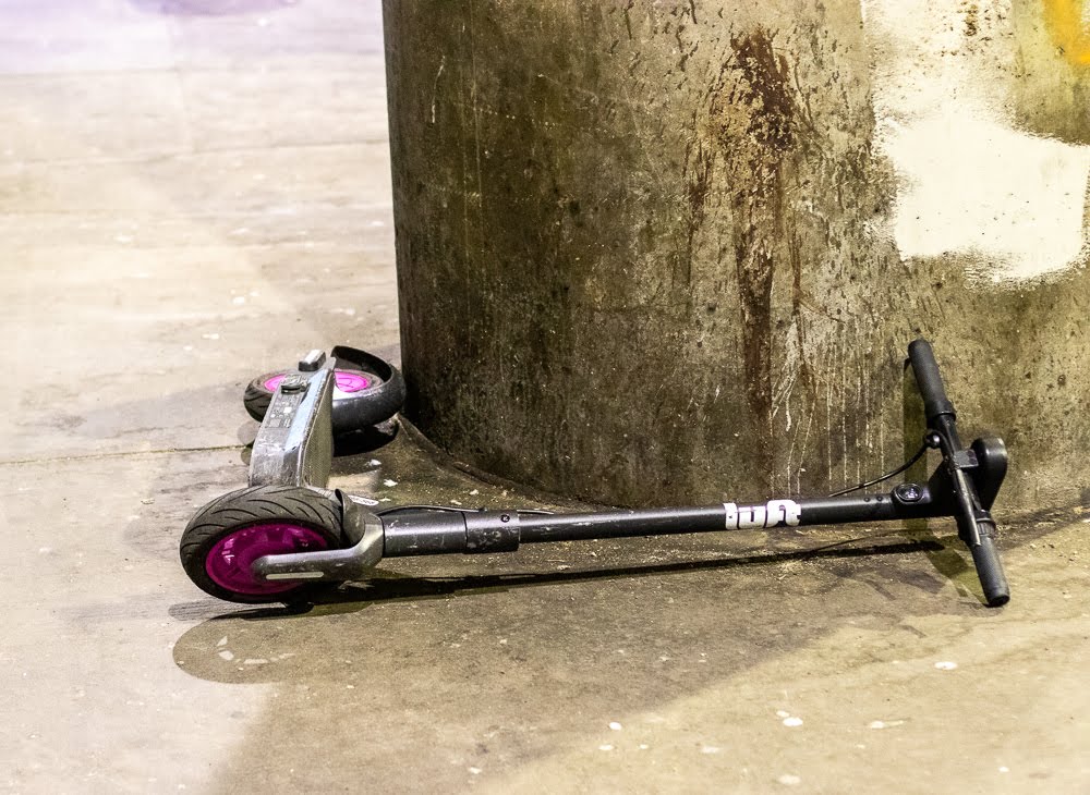 Car and Scooter Collide on Roseberry St
